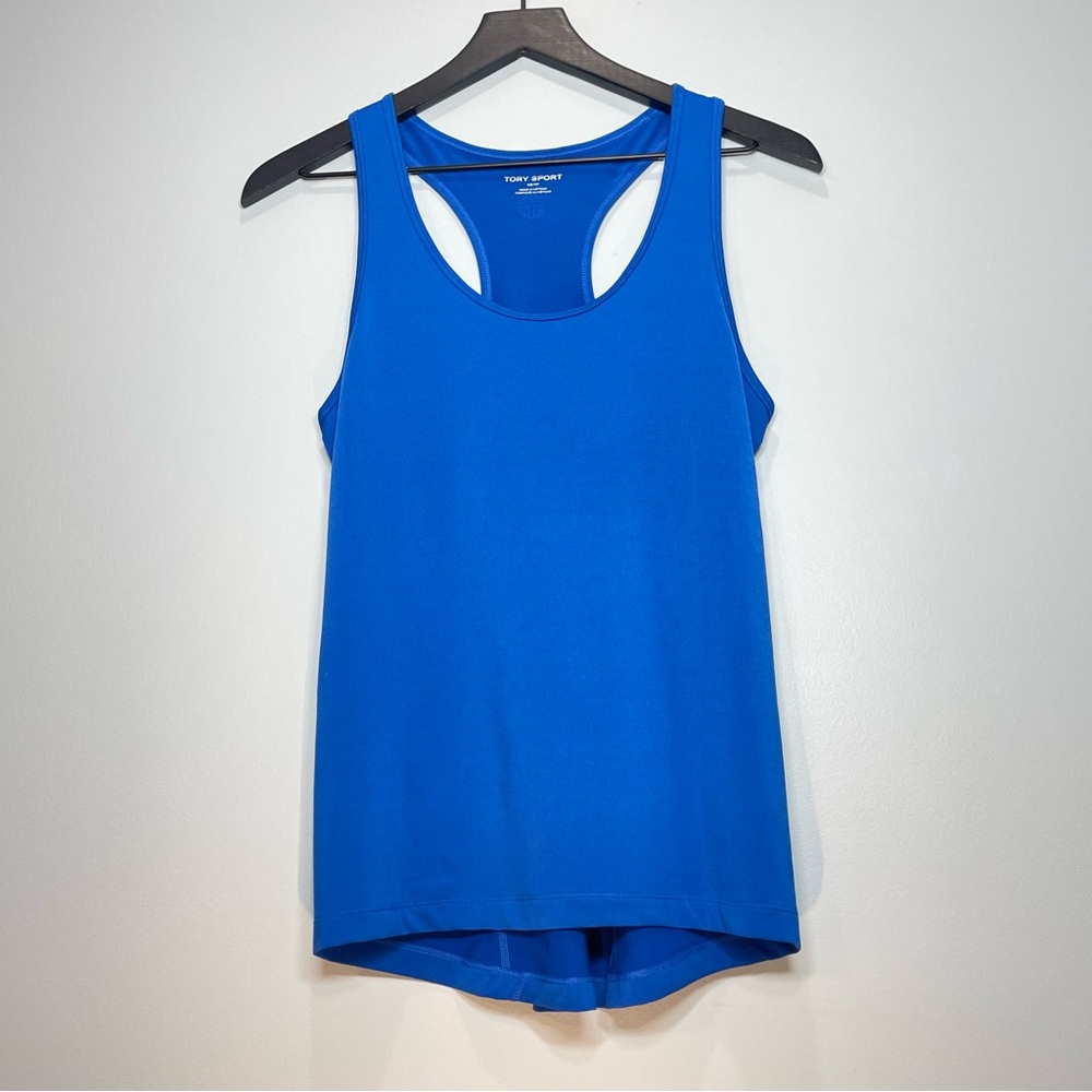 TORY SPORT Women's Royal Blue Racerback Tank Top Size X-Small